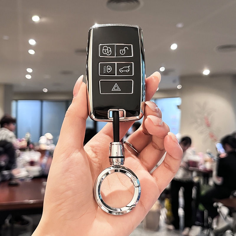 荒原路華 鑰匙套 Land Rover 鑰匙包 Range Rover Evoque 鑰匙圈 保護套 高檔汽車鑰匙套殼扣
