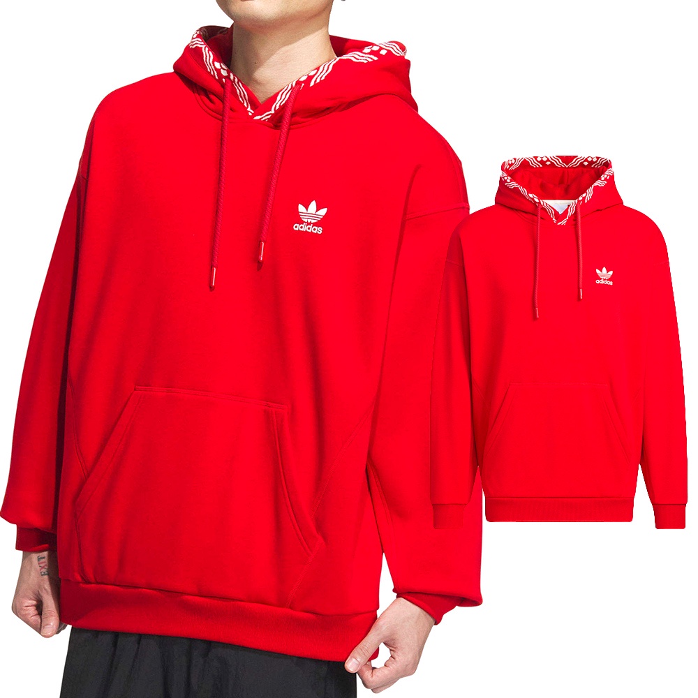 Adidas New FT GFX Hood 男款 女款 紅色 冬天 休閒 龍年 CNY 帽T 長袖 IX4217