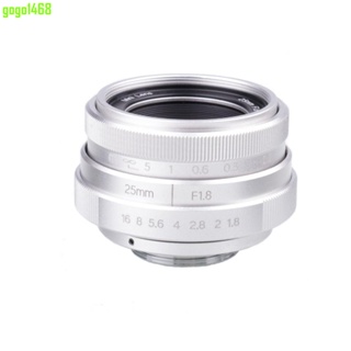 【Gogo便利店】25MM MINI F1.8大光圈鏡頭 NEX C口+轉接環微單定焦小鏡頭