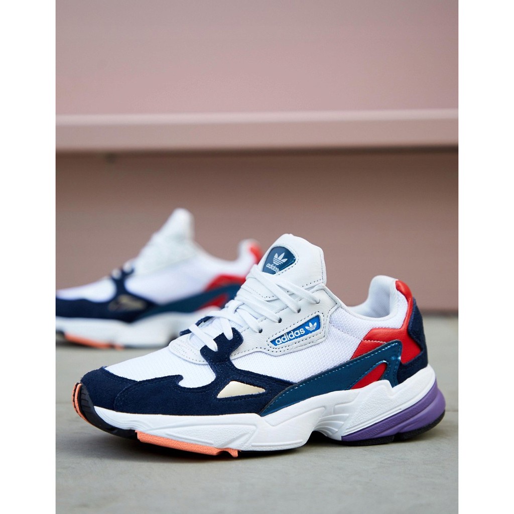 Adidas Originals Falcon W 老爹鞋 老爸鞋 白藍紅 女鞋 CG6246