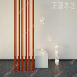 可開發票⚡訂金//發光實木木條隔斷中式玄關免打孔隔斷屏風木格柵北歐簡約ฅ嗨美好食光ฅ