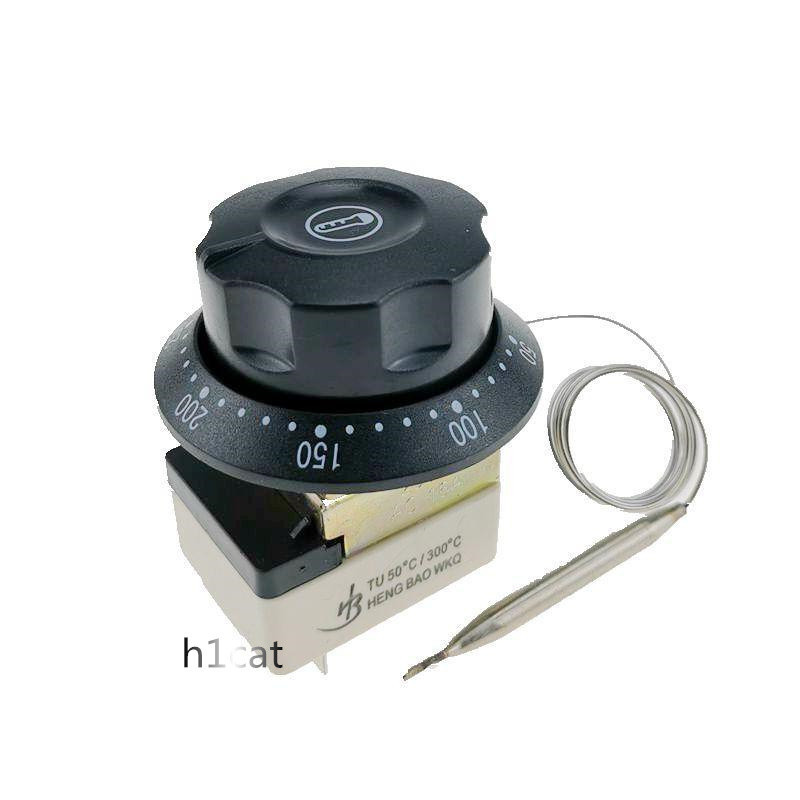 【h1cat】50-300度電餅鐺用溫控器商用電餅鐺旋鈕溫控開關電烤箱溫度控制