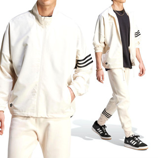 Adidas New C TrackTop 男 白色 運動 休閒 彈性袖口 拉鍊 外套 IM2096