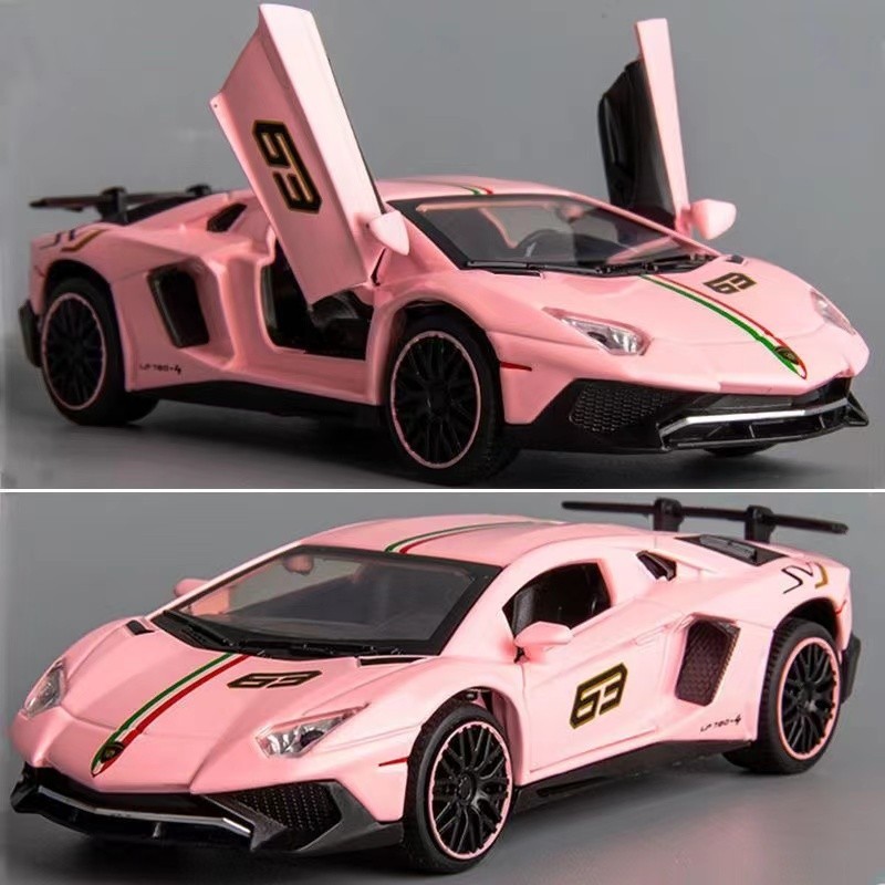 粉色合金賓士G63 1:32藍寶堅尼 汽車模型 仿真 大G 擺件 男孩 禮物 玩具車