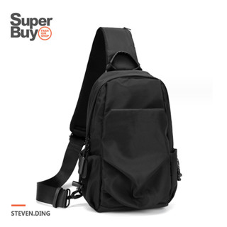 <Superbuy>防水大容量胸包/側背包 防盜斜背包/單肩包 潮流運動後背包包/騎行包/側肩包 男女通用側包/斜包