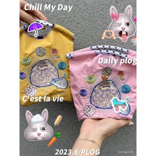 高圓圓衕款mini款ball chain刺繡購物袋迷你環保尼龍手提女包 芭蕾 刺繡手提包 刺繡托特包 刺繡環保袋
