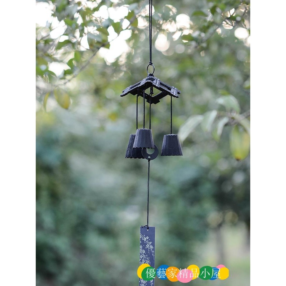 358元出貨風鈴 居家佈置 開運風鈴 祈福風鈴鑄鐵戶外風鈴三重奏高中低音景區古風鈴裝飾庭院掛飾民宿鈴鐺