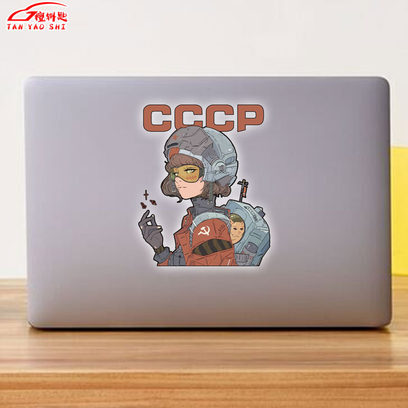cccp 蘇聯 女 宇航員 航空 航天 反光 貼紙 行李箱 電動車 釣箱 裝飾 貼紙 貼畫