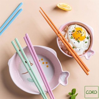 生活必備⭐尖頭筷子 日式家用壽司防滑筷 韓國彩色合金糖果色創意個性餐廳細嘴筷子60