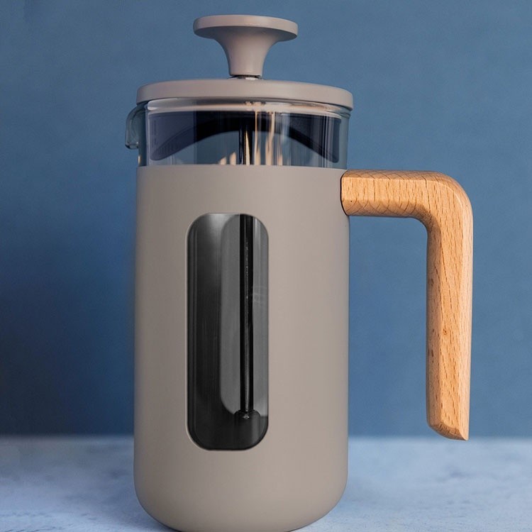 台灣現貨 英國《La Cafetiere》法式濾壓壺(奶茶灰350ml) | 泡茶器 冷泡壺 沖茶器 法壓壺 咖啡壺