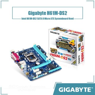 ✡英特爾 技嘉 H61M-DS2 臺式機主機板 LGA 1155 DDR3 16GB 適用