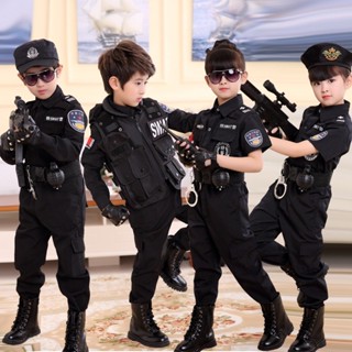 兒童警察服裝 超級戰警裝 刑警服 警察制服 萬聖節服裝 兒童 節慶派對 演出服 萬聖節服飾