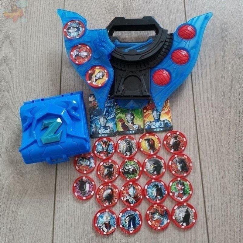 超人力霸王 折塔奧特曼變身器的玩具勛章盒人偶槍弓擇澤塔升華器全套套裝卡片 動漫周邊
