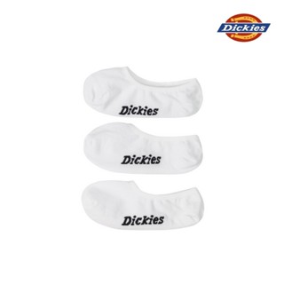 Dickies男女款白色簡約撞色品牌Logo低筒襪(三入組)|DK013015WHX