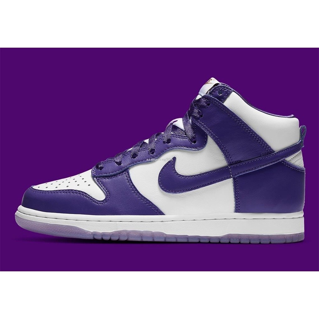 Nike SB Dunk High Varsity Purple 白紫 休閒運動鞋 DC5382-100女鞋