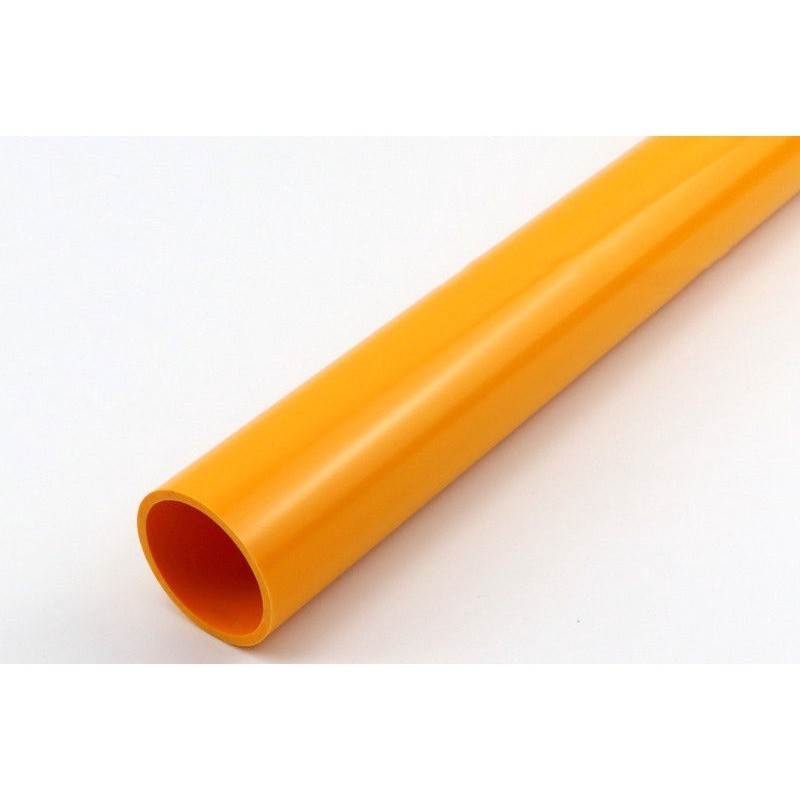 橙色PVC水管 橘色塑料管水族魚缸海水專用管UPVC飲用水管化工硬管
