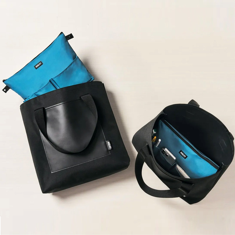 wbar☆日本 AIGLE 托特包+收納包兩件組 手提包 化妝包 肩背包 單肩包 上班包 上課包