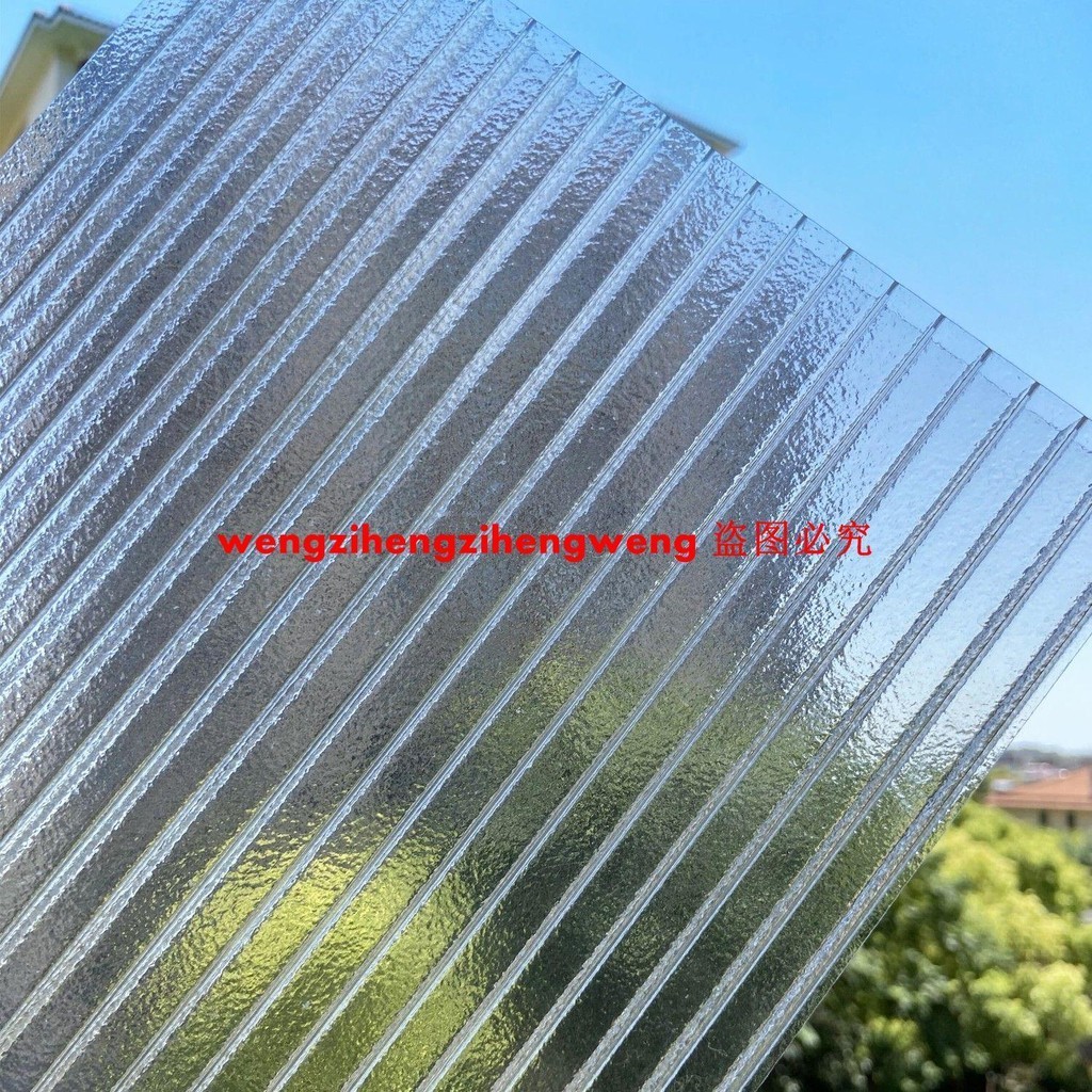 鷹廈透明陽光板耐力板中空心pc雨棚磨砂陽光房采光板婚慶雙層定制