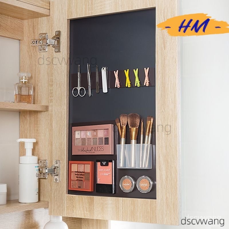 HM好物🍀3m磁力贴片镜柜收纳强力磁吸条引磁片吸铁磁贴浴室柜磁板墙置物架 FDK3