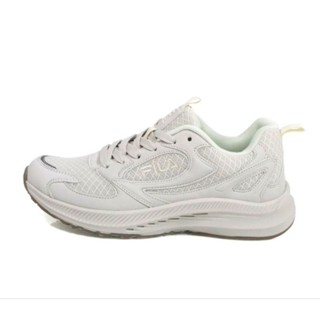 FILA 女鞋 米白色 5J906X199<75> 輕量透氣 Q彈緩震 柔軟減壓 耐磨防滑慢跑鞋