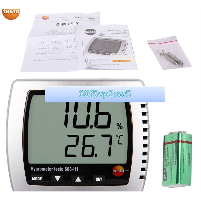 【Testo/德圖】608-H1/H2掛式溫度測量儀、工業高精度家用電子溫濕度計#60f5vp2sw5