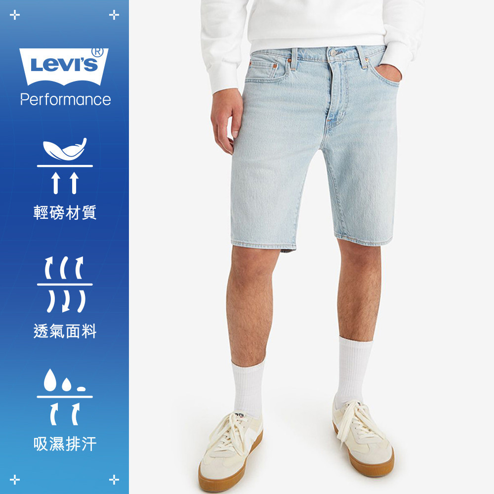Levi's® 405低腰膝上彈性牛仔短褲 男款 39864-0138 人氣新品