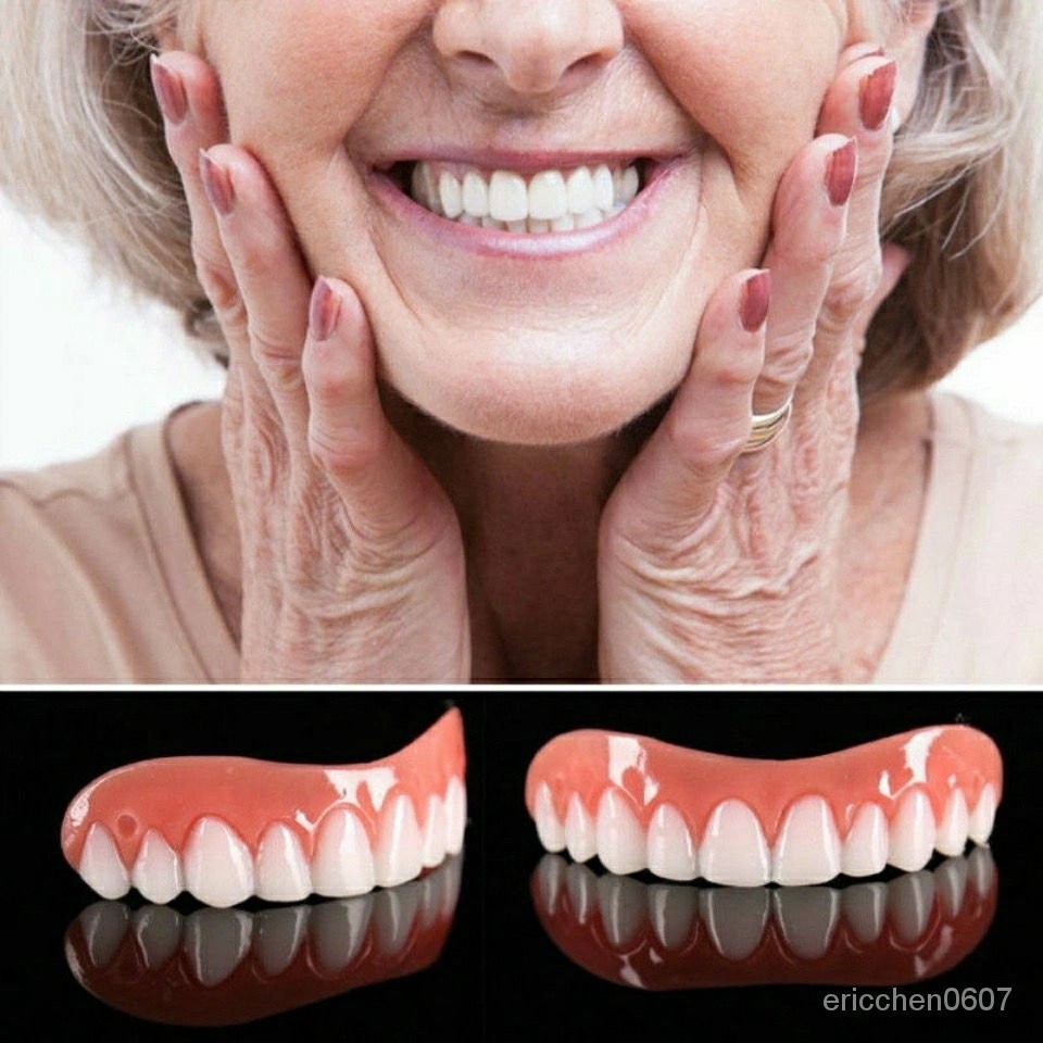【桃園出貨】假牙貼片 遮蓋硅膠仿真牙齒牙套臨時修複缺牙牙縫牙洞美白牙00