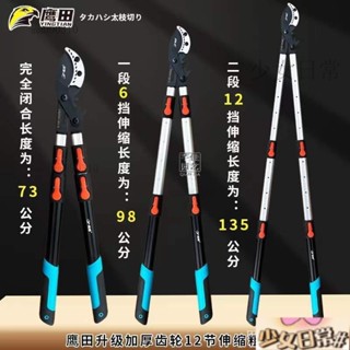 熱銷 日本原裝進口黑狐狸粗枝剪樹枝剪果樹剪伸縮大力剪剪粗樹專用剪刀 IC4T
