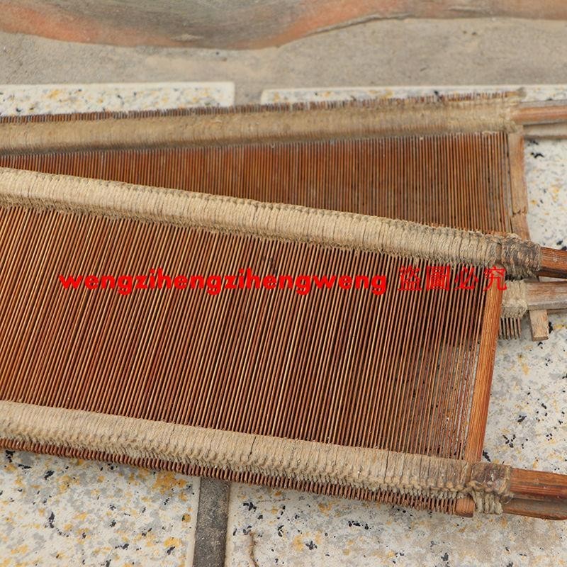 民俗老物件 竹篦子復古茶托創意茶盤 老織布機扣老織布機配件竹子