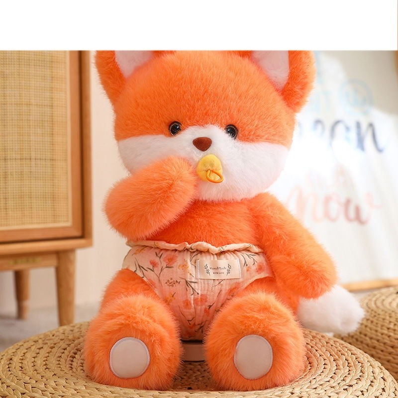 可愛狐狸公仔毛絨佈娃娃動物係列玩偶沙髮客廳擺件女生禮物