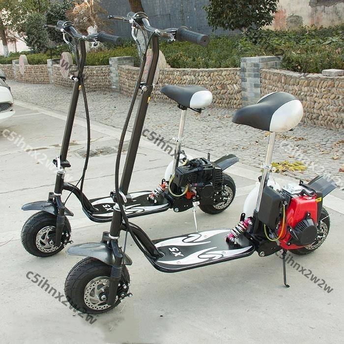X5款2 4沖汽動滑板車可折疊踏板車助力車摩托車二四沖汽油滑板車