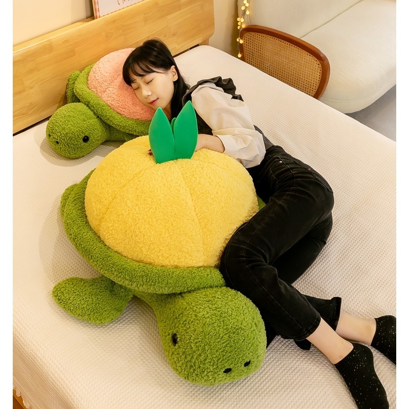 烏龜公仔毛絨玩具菠蘿海龜布娃娃大號玩偶床上抱枕睡覺枕頭布偶女