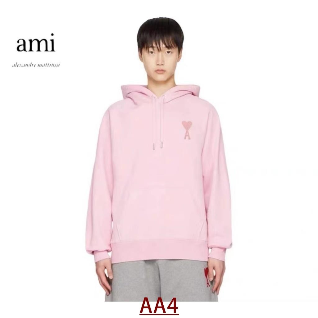 ✨多色可選 100%正品 AMI 帽T 馬卡龍 愛心帽T 帽衫 大學T 情侶帽踢 ami paris De CA44