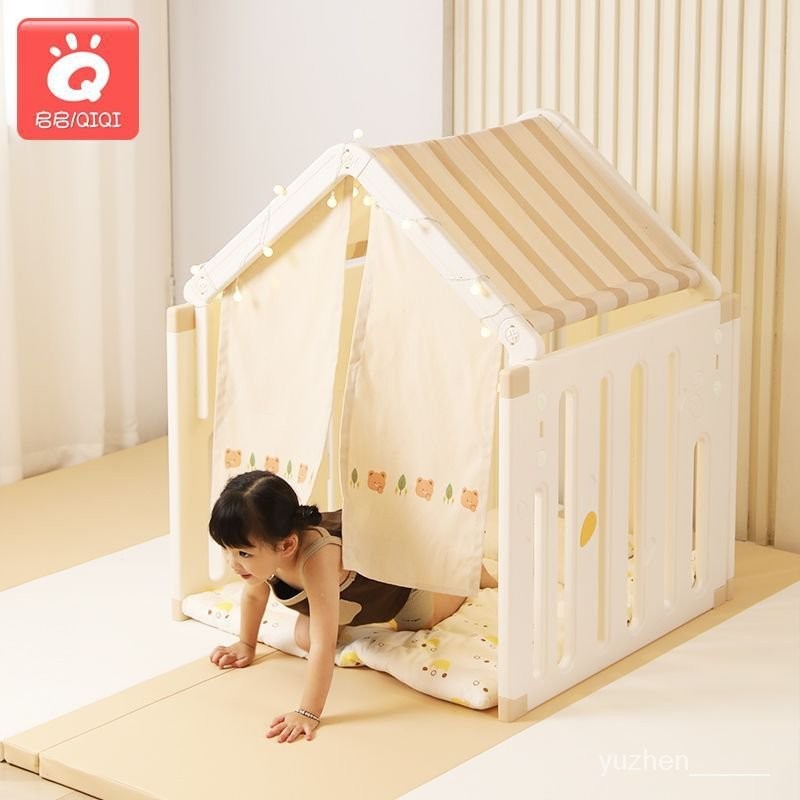 🎉臺灣熱賣丨🔥兒童帳篷塑料遊戲屋公主城堡屋小房子室內傢用寶寶秘密基地床