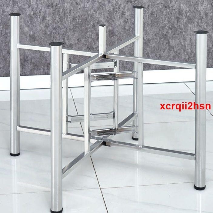 ☆促銷☆餐桌腳定制大圓桌架可折疊鐵藝桌腿支架實用伸縮桌架實用桌腳架