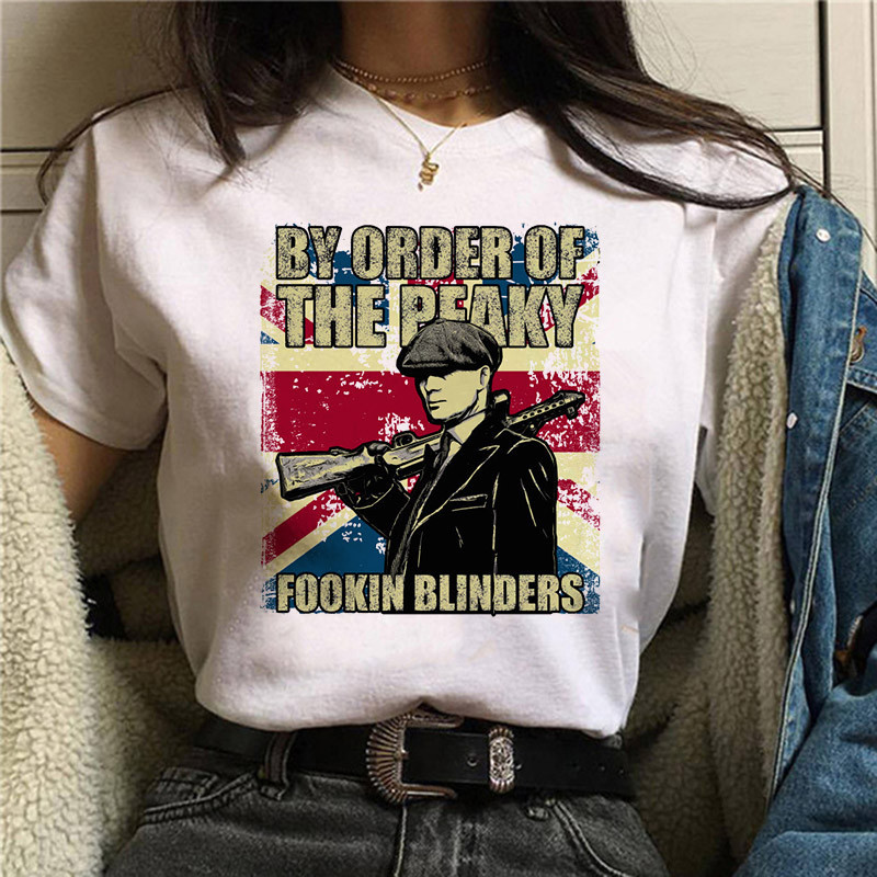 Peaky Blinder T Shirt Women英劇浴血黑幫印花男女T恤莫代爾上衣