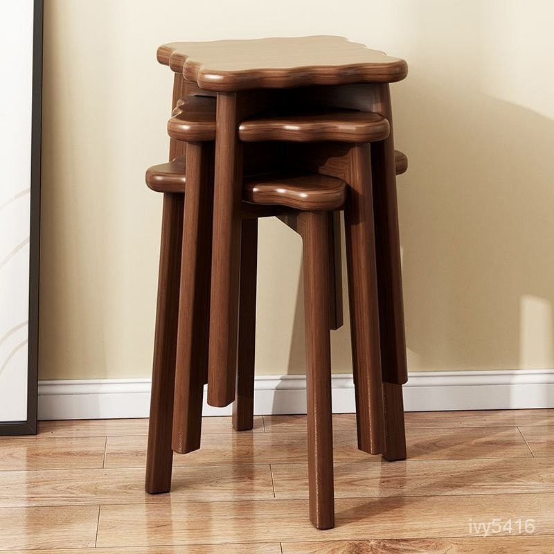 餐椅✨ 北歐風餐椅 木頭椅子 餅乾凳子 餐椅實木 橡膠木椅子 餐桌椅 休閒椅北歐 輕奢椅 原木餐椅 意式餐椅