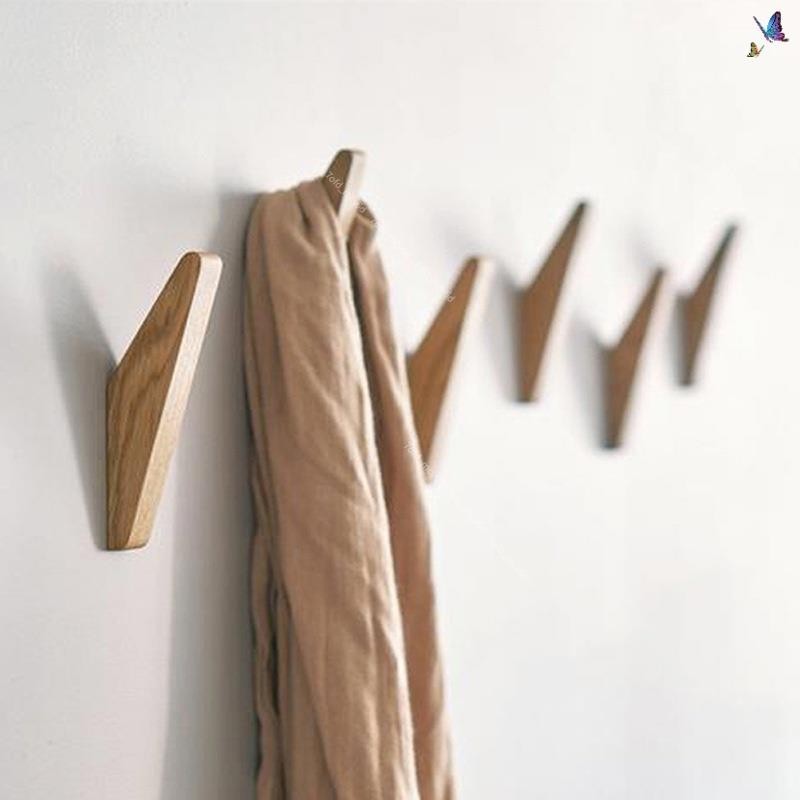 蝦皮優選現代風格創意日式木掛鉤,用於掛衣服、帽子、圍巾、毛巾和耳機