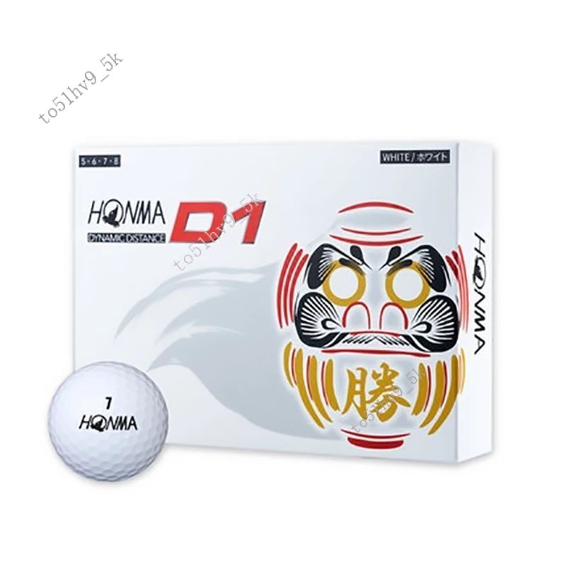 新款全新高尔夫小白球honma D1 DARUMA达摩款双层远距离白球彩球