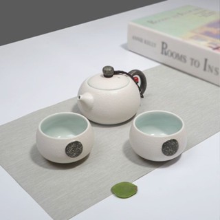 茶具 茶具組快客杯茶壺中式陶瓷功夫茶一壺兩杯家用推薦旅行茶具套裝定製logo