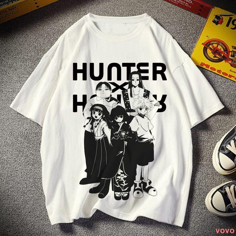 新品【動漫短袖T恤周邊物料】全職獵人t恤奇犽周邊日系動漫寬松學生短袖小杰幻影旅團西索衣服送朋友禮物