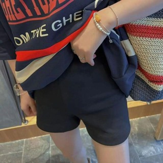 短褲 辣妹褲 下半身失蹤騎行褲女夏季休閑提臀外穿緊身彈力運動高腰打底短褲子