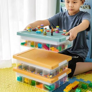 ✨臺灣發貨丶樂高收納盒積木收納箱兒童玩具零件分類分揀整理箱分格分裝