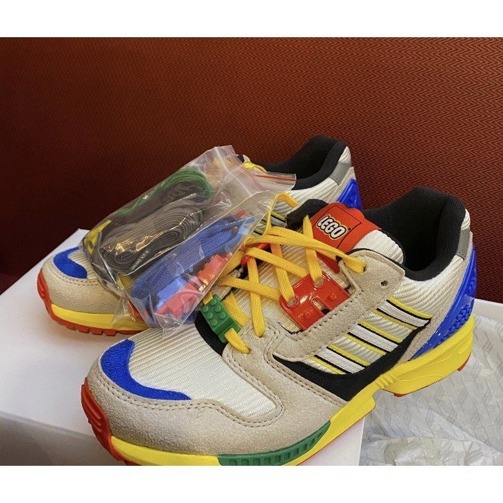 聯名 LEGO x adidas ZX 8000 樂高 白黃藍 運動 步 FZ3482 男 女 慢跑鞋