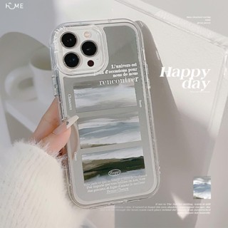 ins油畫雲海14Pro Max蘋果15手機殼iPhone文藝風13鏡面11高階防摔