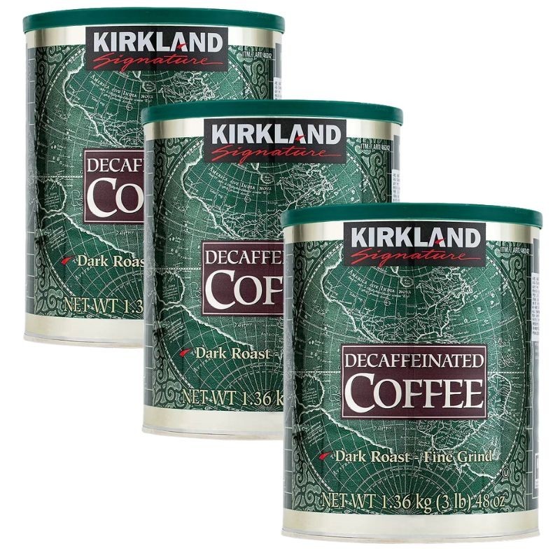 科克蘭 減咖啡因深焙濾泡式咖啡 1.36公斤  3組  W146242