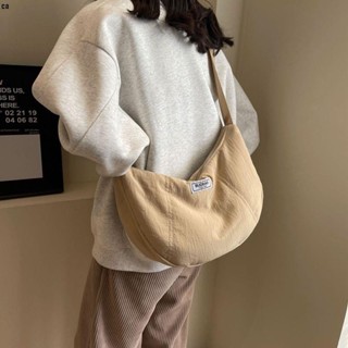 新品👍 餃子包斜挎包 日系時尚斜挎包包女2024純色大容量單肩斜挎包新款休閑百搭餃子包