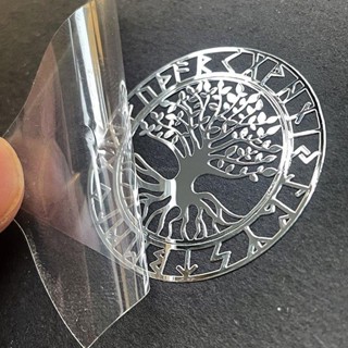 金屬貼紙 平板貼 手機貼 筆電貼金屬貼紙創意幾何對稱圖鍍金鍍銀手機背貼金屬貼紙模型圖貼電腦貼自帶背膠