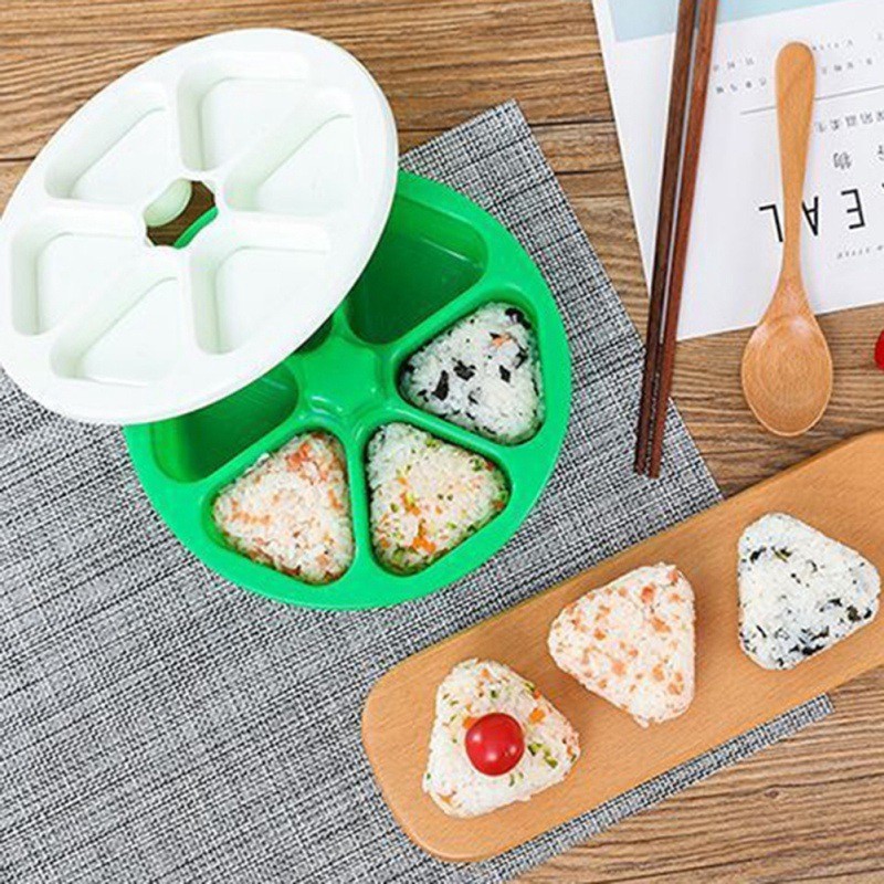 😆桃園出貨😆 三角飯團便當盒日式壽司磨具六合一 做紫菜包飯制作工具模具盒子