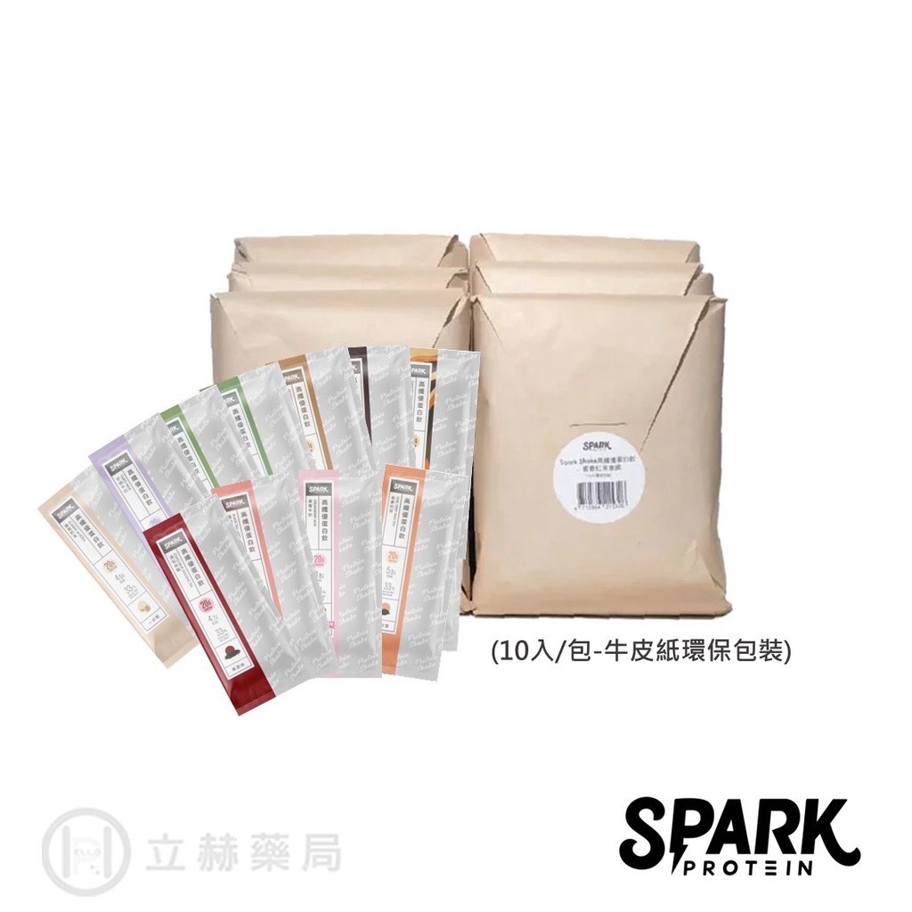 spark protein Spark Shake 高纖優蛋白飲 10入/包 優質乳清蛋白 烏龍 奶茶 抹茶 【立赫藥局